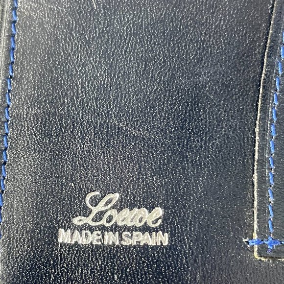 Loewe Unisex Navy Blue Leather Bi-fold Wallet - Picture 5 of 10
